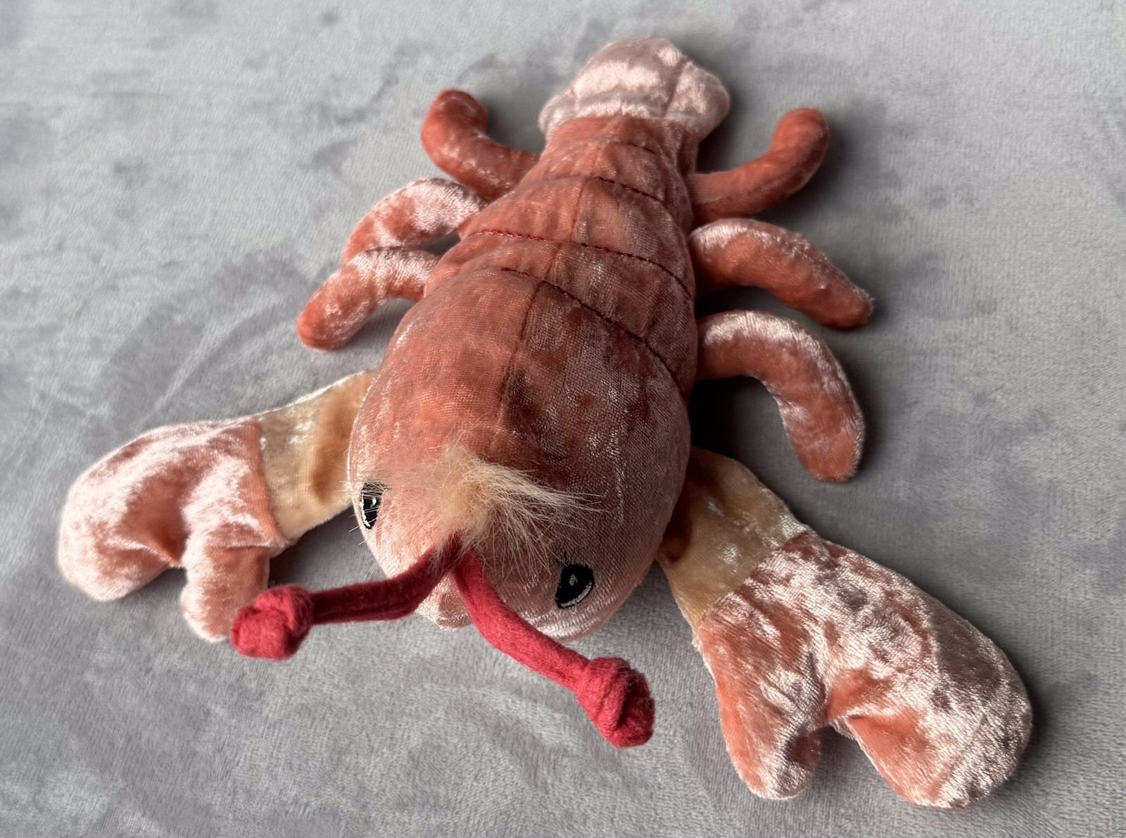 1999 Precious Moments Tender Tails by Enesco Lobster Plush Velvety 7”