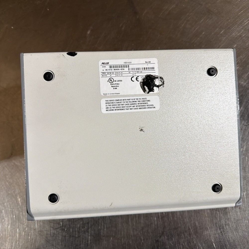 PELCO MULTIPLEXER KEYBOARD CONTROLLER, P/N KBD4000 WITH JOYSTICK.