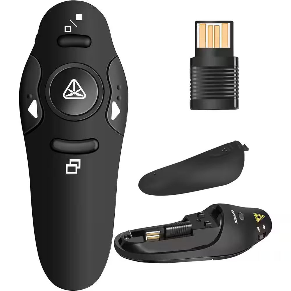 Wireless Presentation Remote Clicker RF 2.4Ghz USB for Powerpoint Keynote Mac La