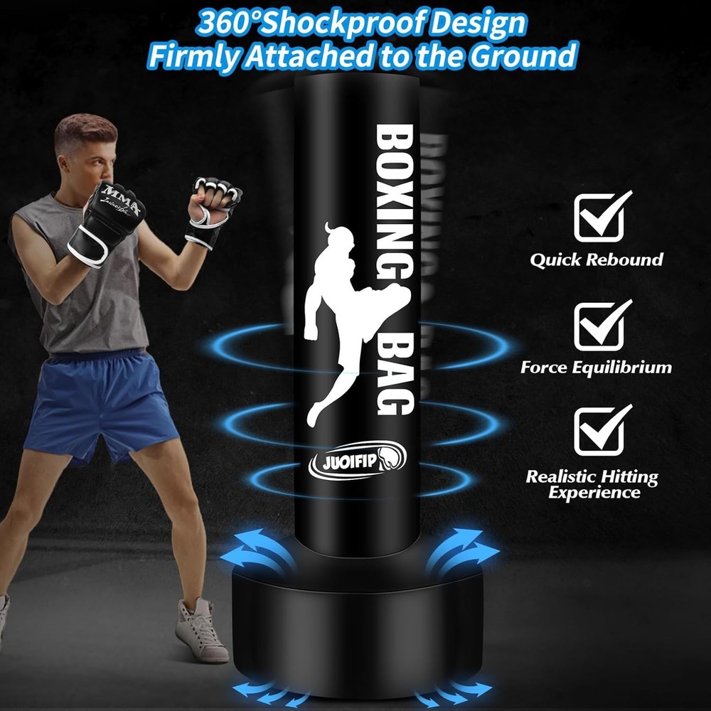 Heavy Punching Bag with Widened Base