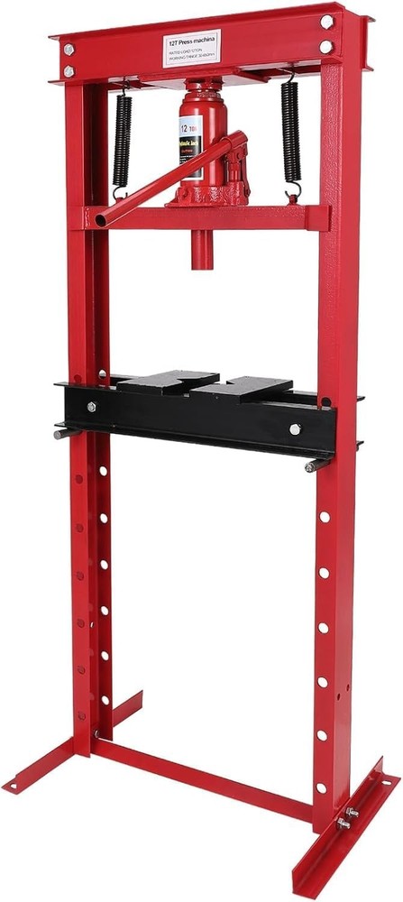 12 Ton Hydraulic Press H-Frame Shop Adjustable Work Table