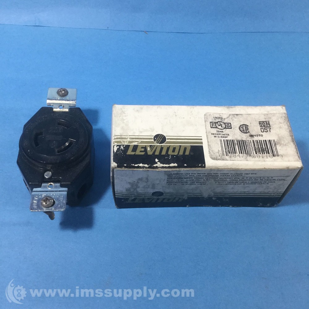 Leviton 2310 20A 125V Locking Receptacle FNOB