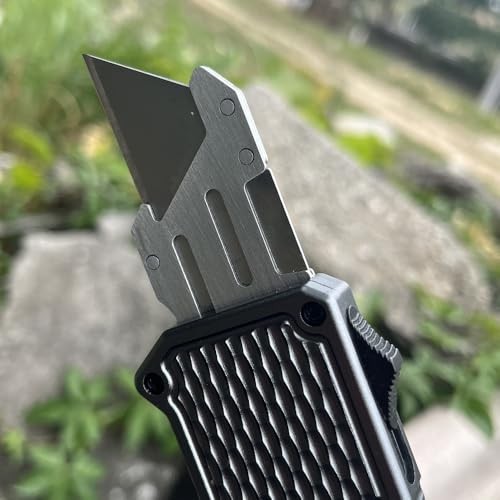 Retractable Box Cutters Utility Knife,Replaceable Blade Pocket Knife With