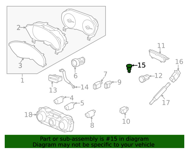 Genuine Subaru Sun Load Sensor 73730AG010