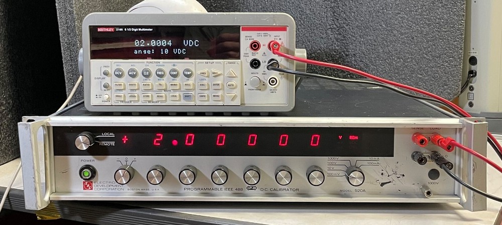 Electronic Development Corporation EDC 520A Programmable DC Calibrator w/GPIB