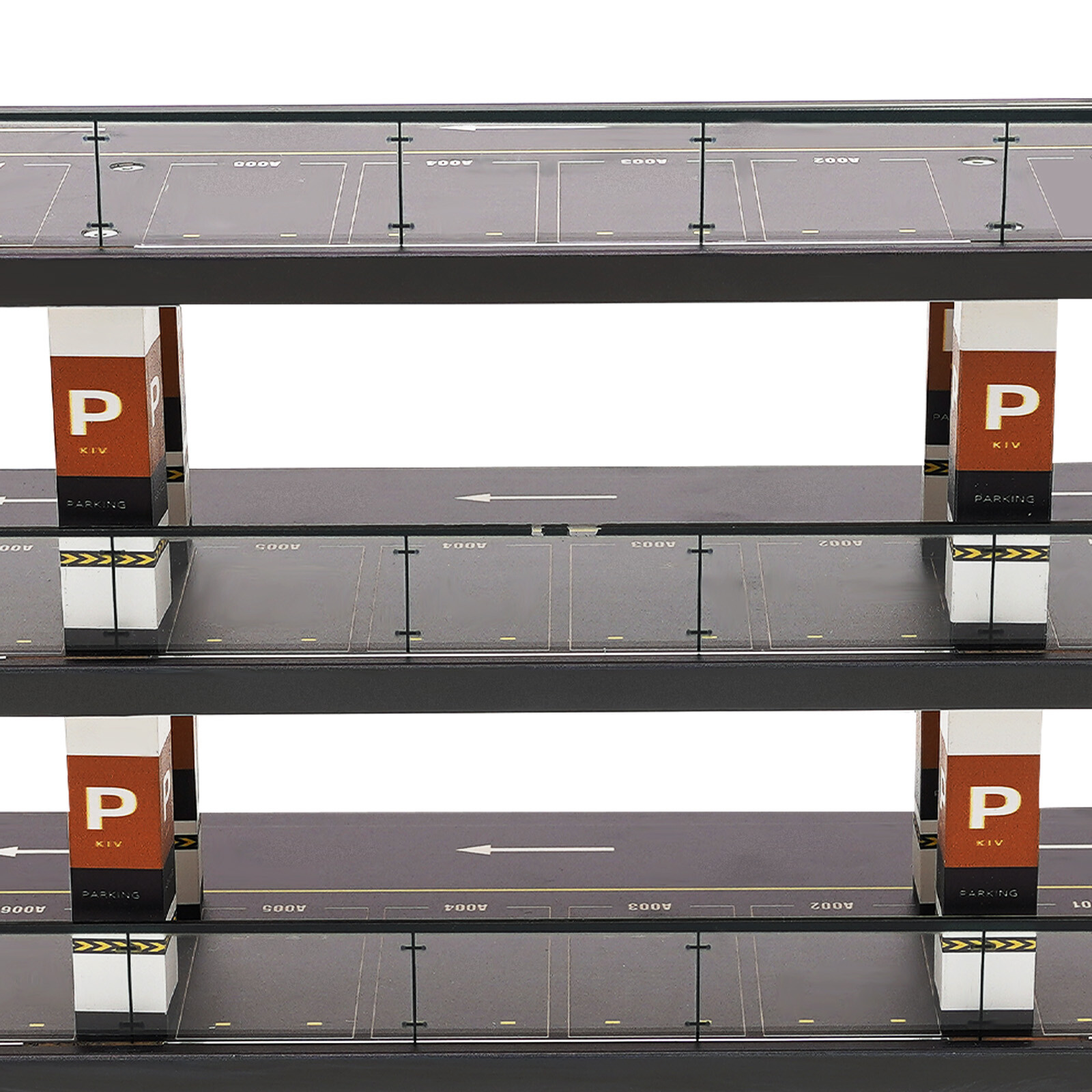 4-Story Diorama 1/64 Car Garage Model Parking Lot Backdrop Display Scene Model