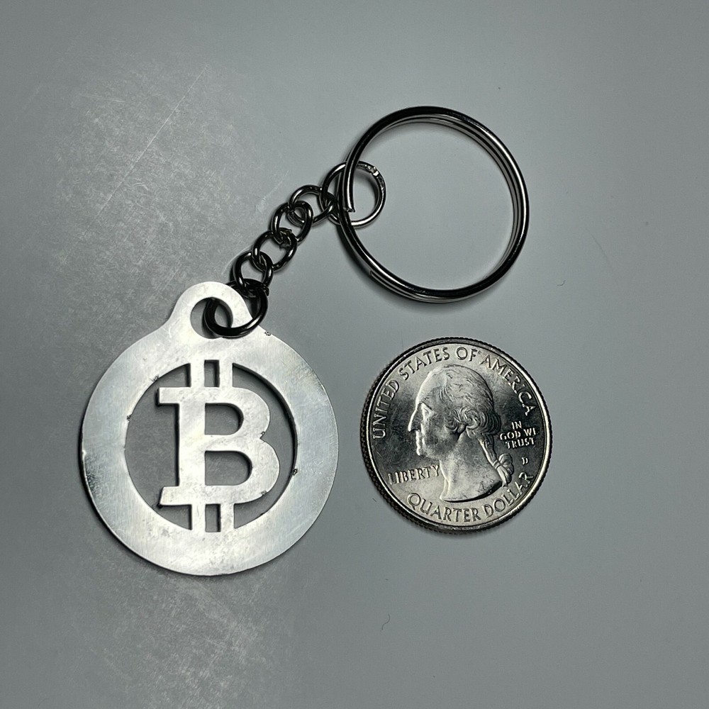 Bitcoin Keychain | Crypto Keychain | Stainless Steel