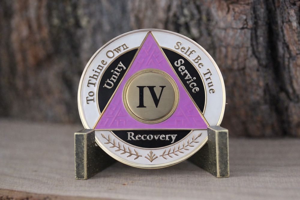AA Coin - 4 Year - Purple White Black