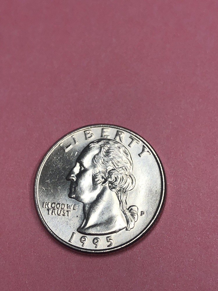 RARE 1995 P Washington ERROR Quarter Die Error Strike Error Missing Design