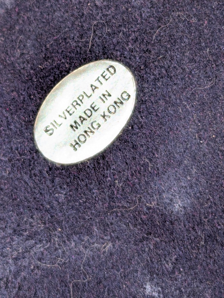 UNICORN RING HOLDER Vtg Hong Kong Silverplate Unicorn Trinket Dish Very Detailed