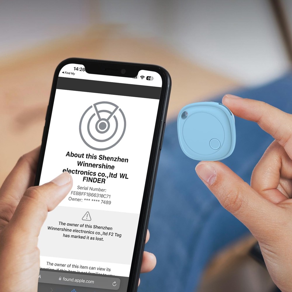 Air Tracker Tags-4 Pack, Bluetooth Tracker Works with Apple Find My APP (iOS ...