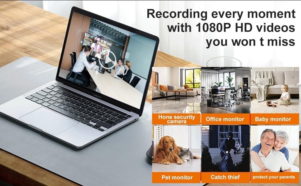 Mini 1080P Camera Charger - Wireless Camera - Wifi Tiny USB Charger Camera, 140-