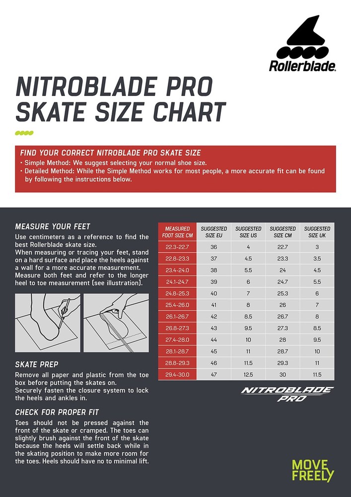 Rollerblade Nitroblade Boot Black 10 -Open Box