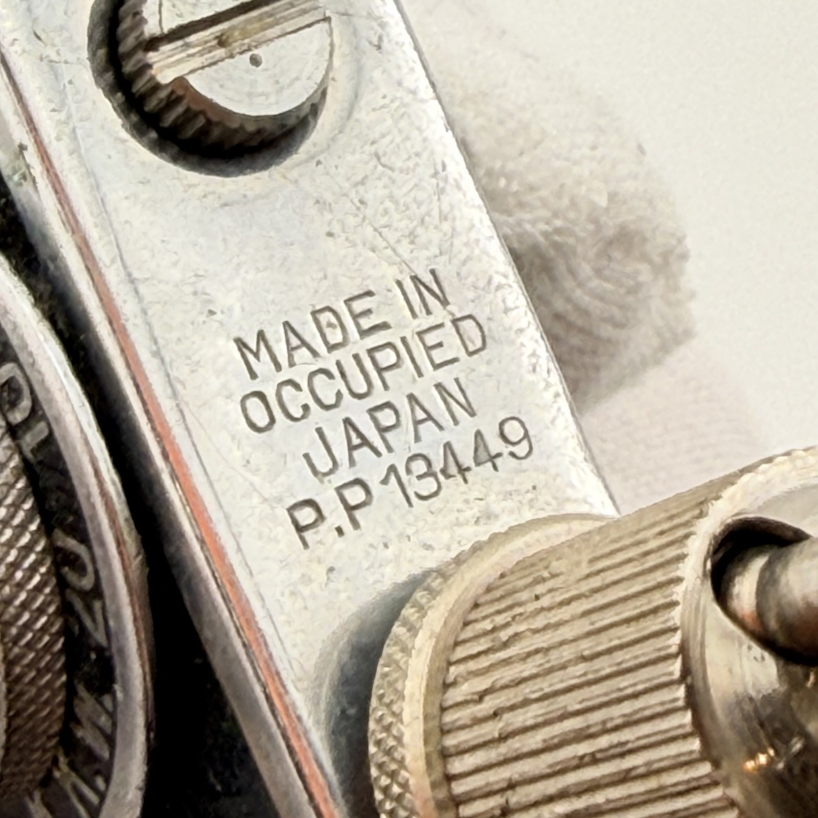 Vintage K.K.W. Camera Lighter Photo-Flash with Tripod & Compass Japan