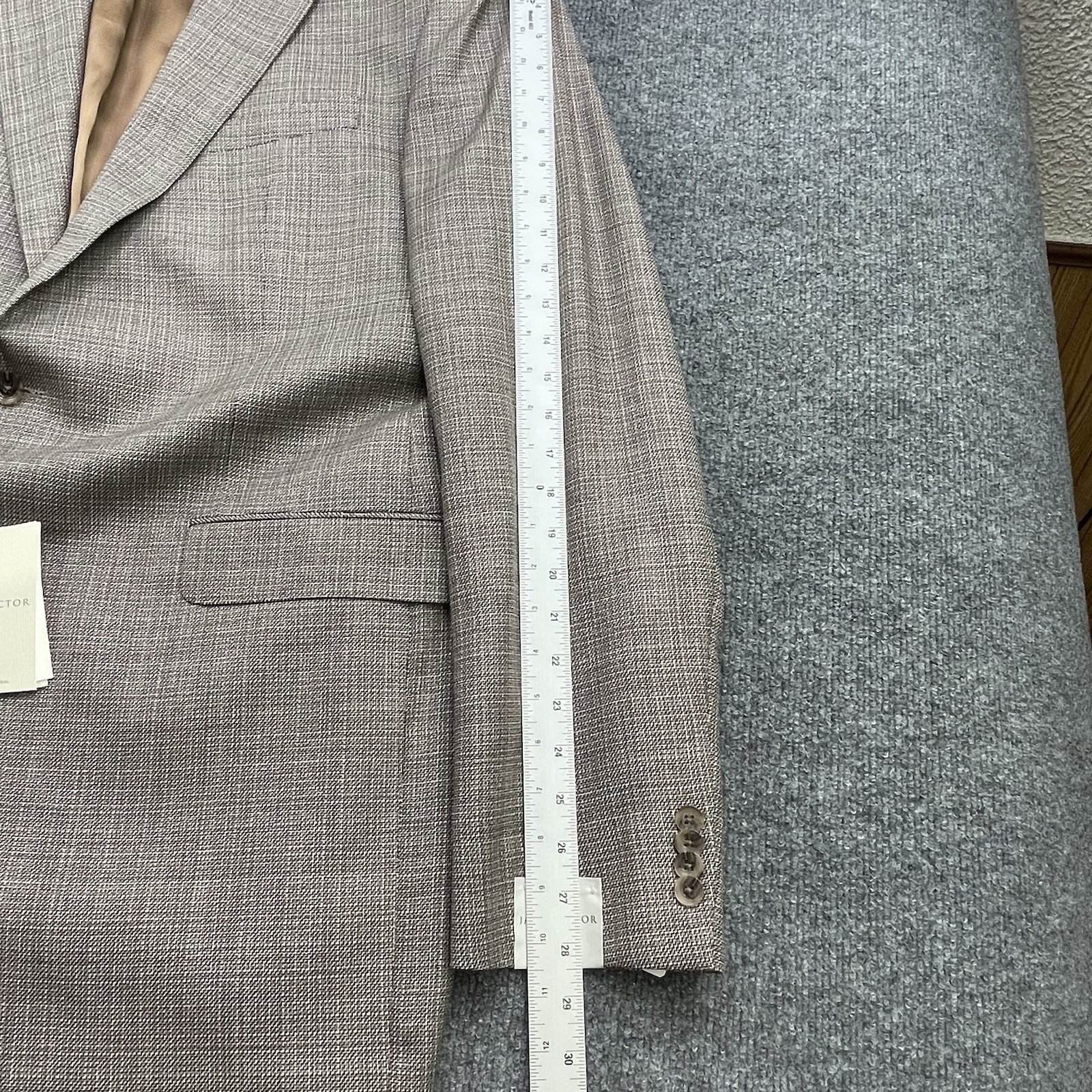 Jack Victor Luxor Sport Coat Super 110’s Wool Tan Men’s Size 48 X-Long 648$ NWT