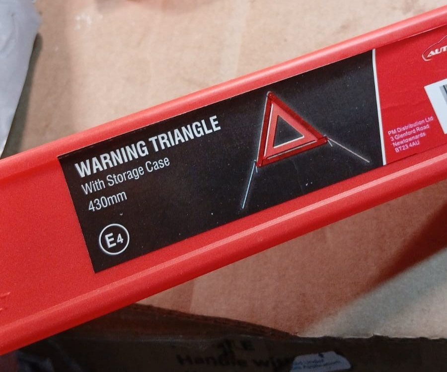 Auto Choice Warning Triangle with Storage Case Visibility Reflective