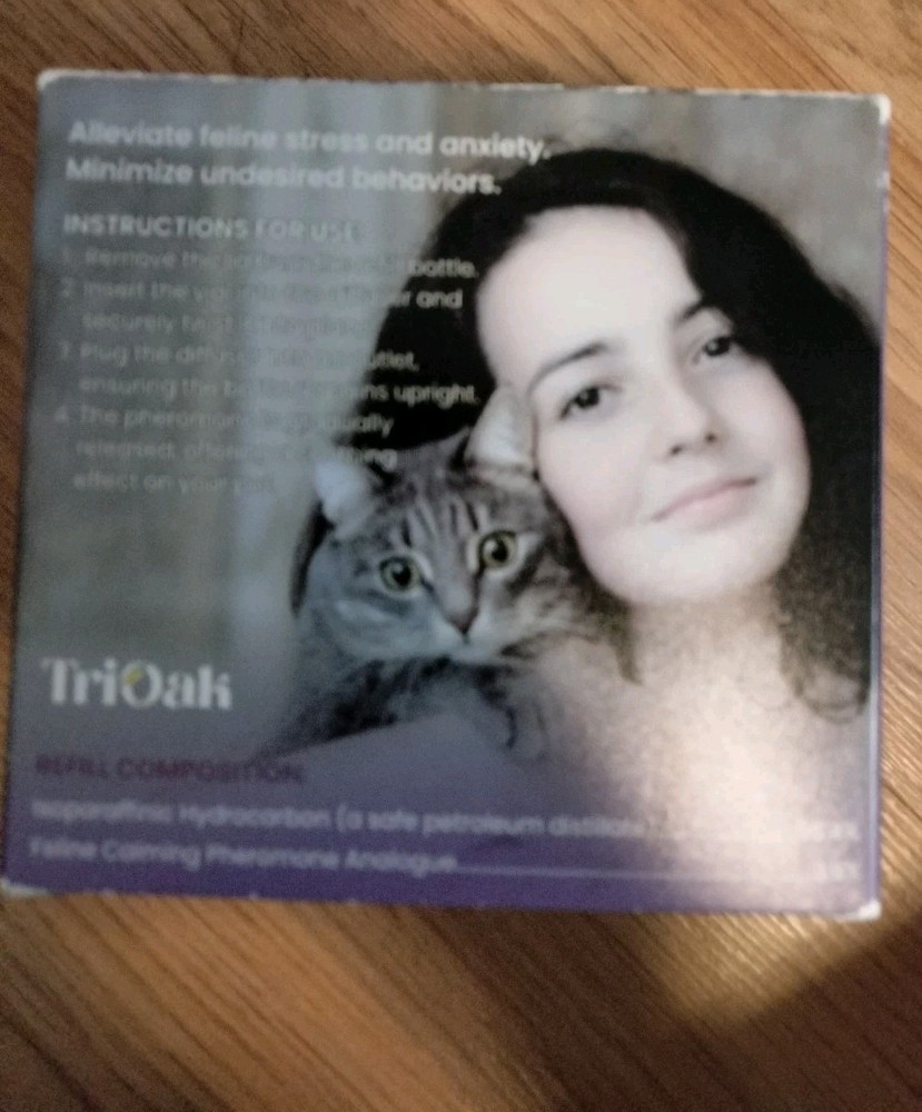 New Tri Oak Calming Pheromone Refill Four Pack For Cats