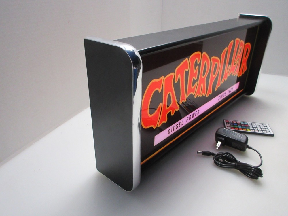 Caterpillar Worm Diesel Pow LED Display lighted sign lightbox Wall hanging Light