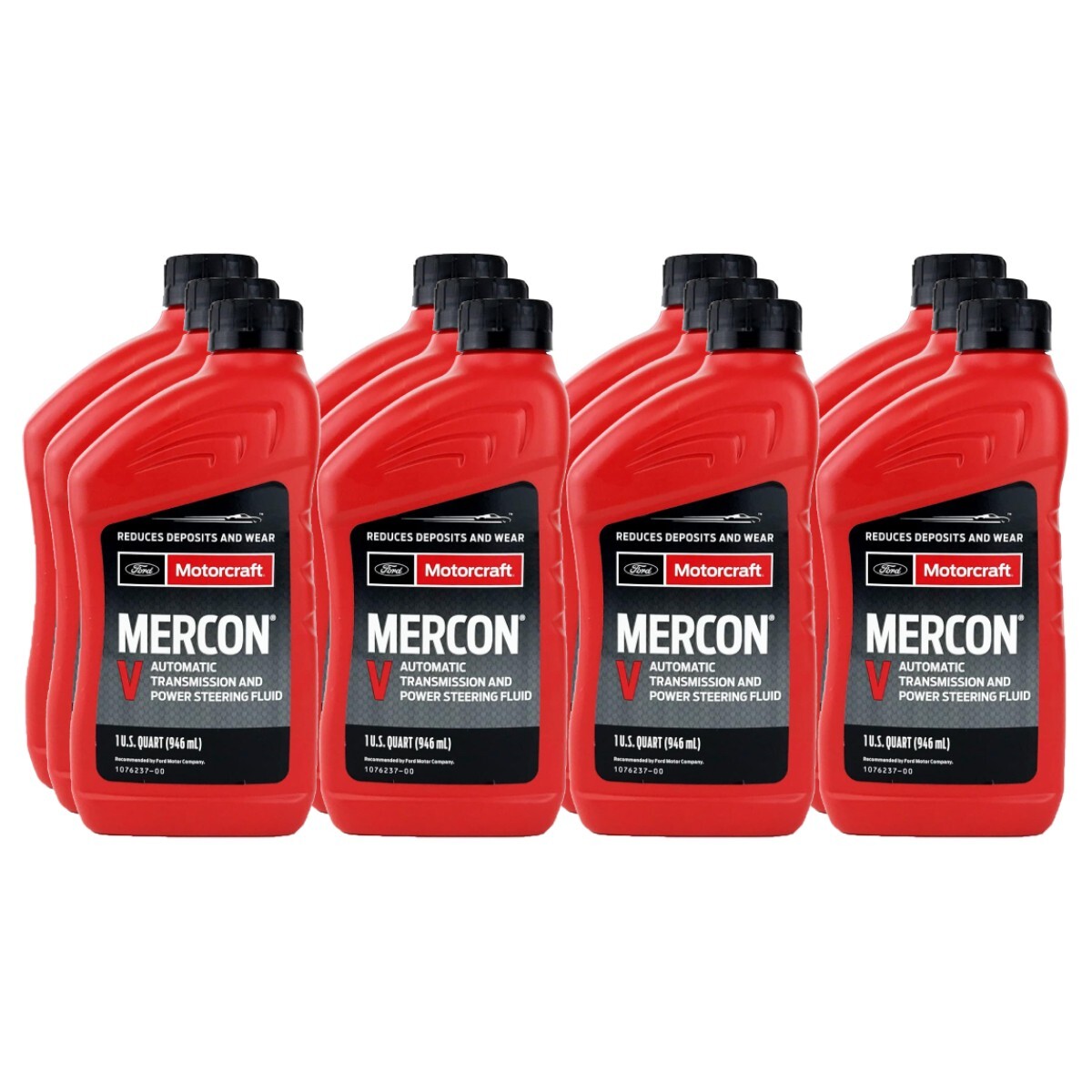 Motorcraft XT5QMC Mercon V Automatic Transmission Fluid, 12 Quarts (Case of 12)