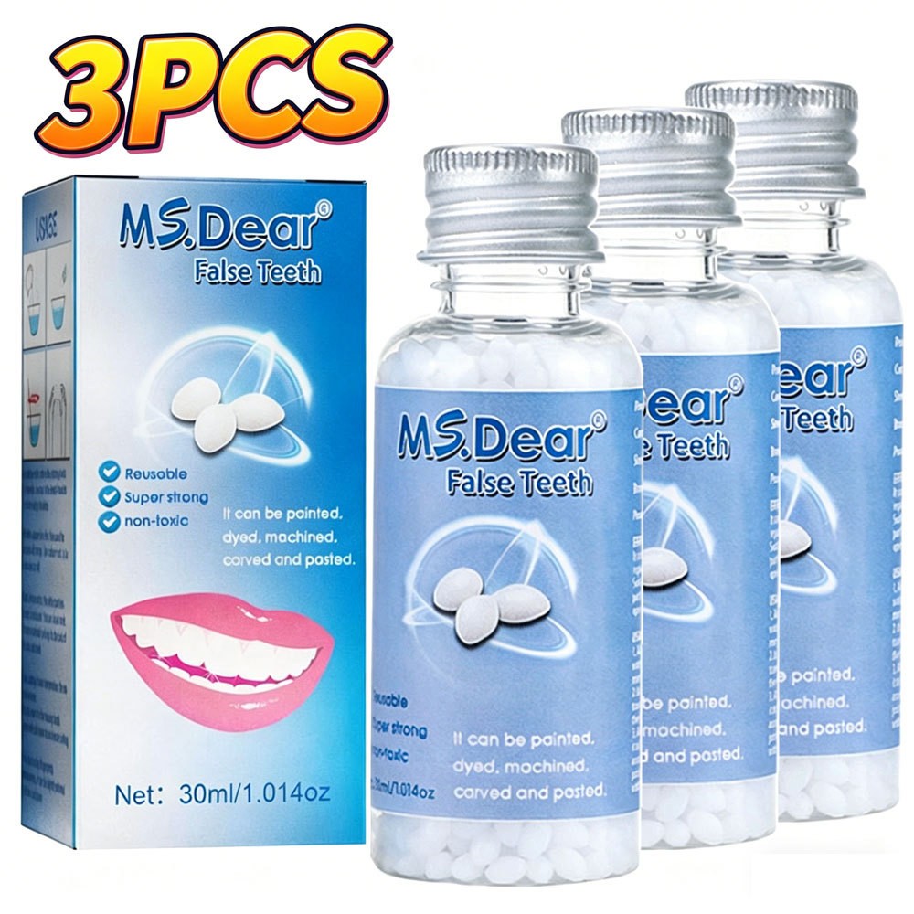 3X Tooth Repair Kit - Temporary Teeth Replacement Kit for Missing & Broken Teeth
