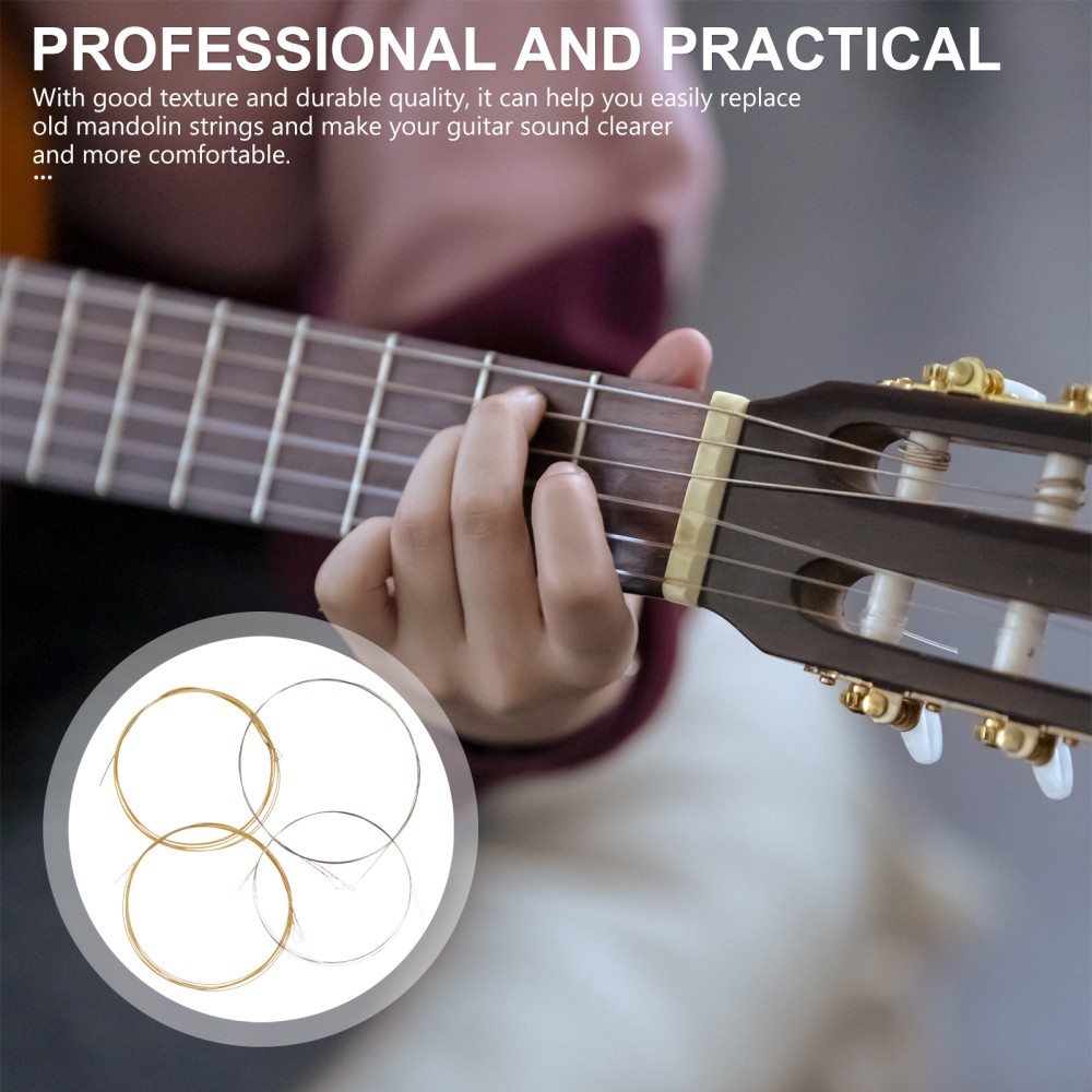 4pcs Practical Mandolin Replacement String Professional Mandolin Strings