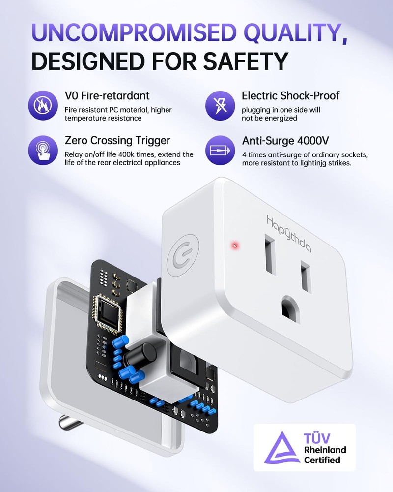 2 Pack Remote Control Outlet Plug, 15A Wireless Switch, 300ft RF Range
