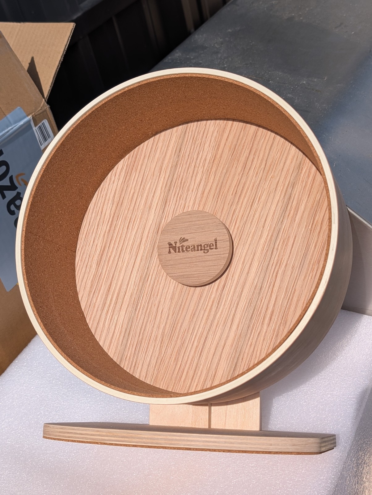 NEW Niteangel Wooden Hamster Silent Exercise Wheel Wood R1