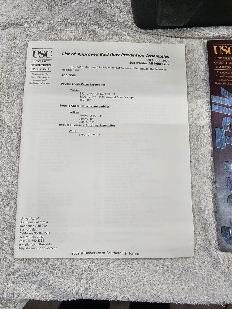 Mid-West Backflow Preventer Test Kit Model 830