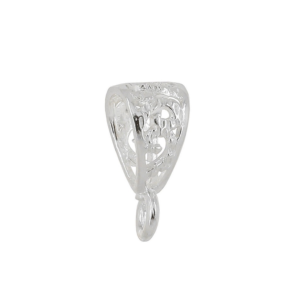 Sterling Silver Filigree Openwork Pendant Bail Connector #51931