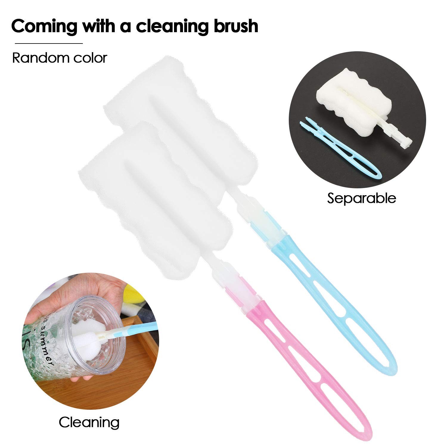 Condiment Squeeze Bottles Wide Mouth - 10oz Plastic For Sauces & Crafts 6-Pack