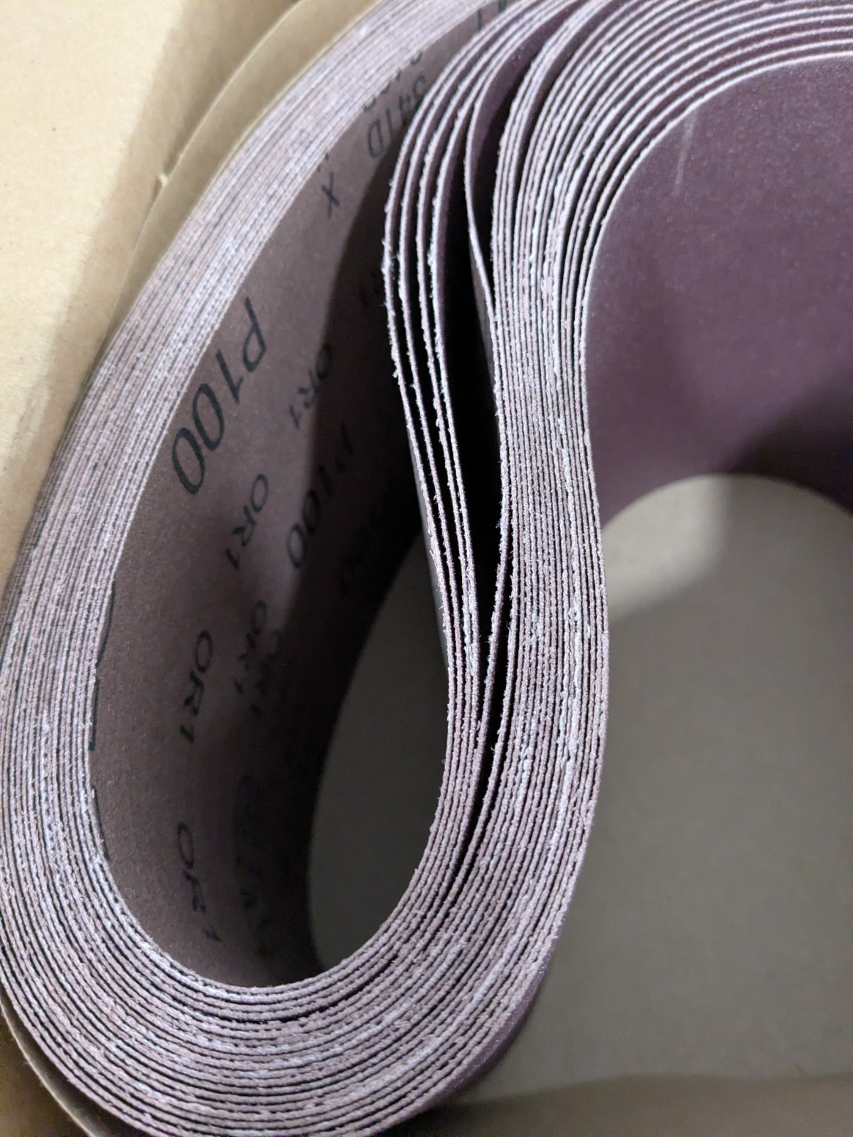 (20) 3M Abrasive Belt: 6" Wide, 48" OAL, 100 Grit, Aluminum Oxide 51115666353