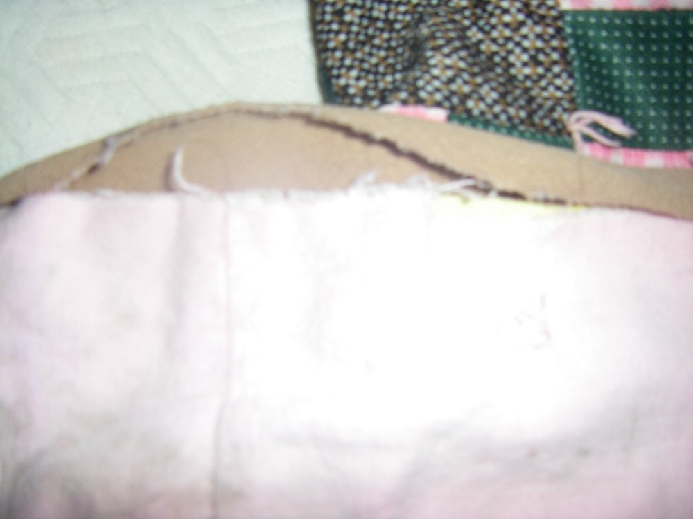 Handmade Double Knit Polyester Patch Work Quilt 72x 72 Needs/Repairs