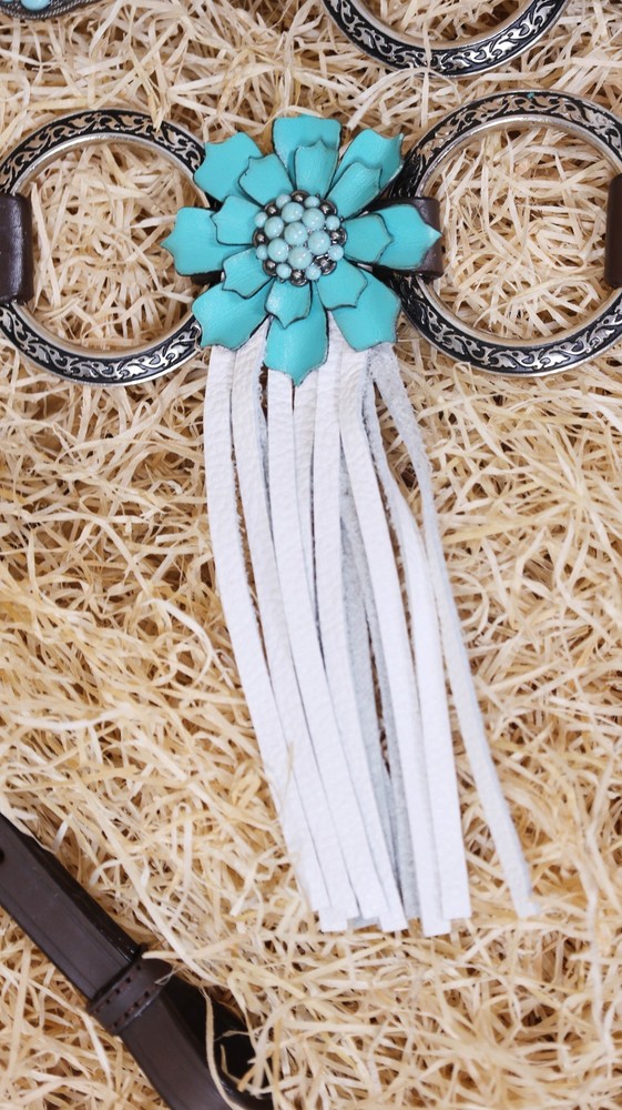 Western Leather Headstall and Breast Collar Tack Set