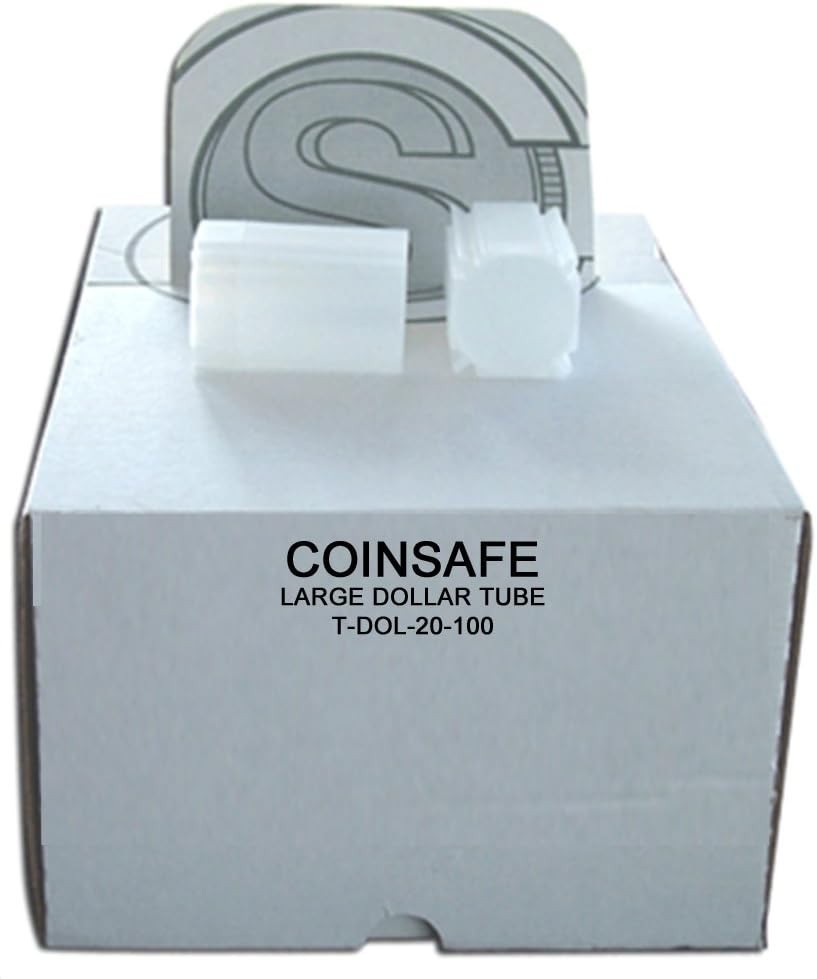 Coin Storage Tube for 20 Silver Dollars - Durable, Stackable Design