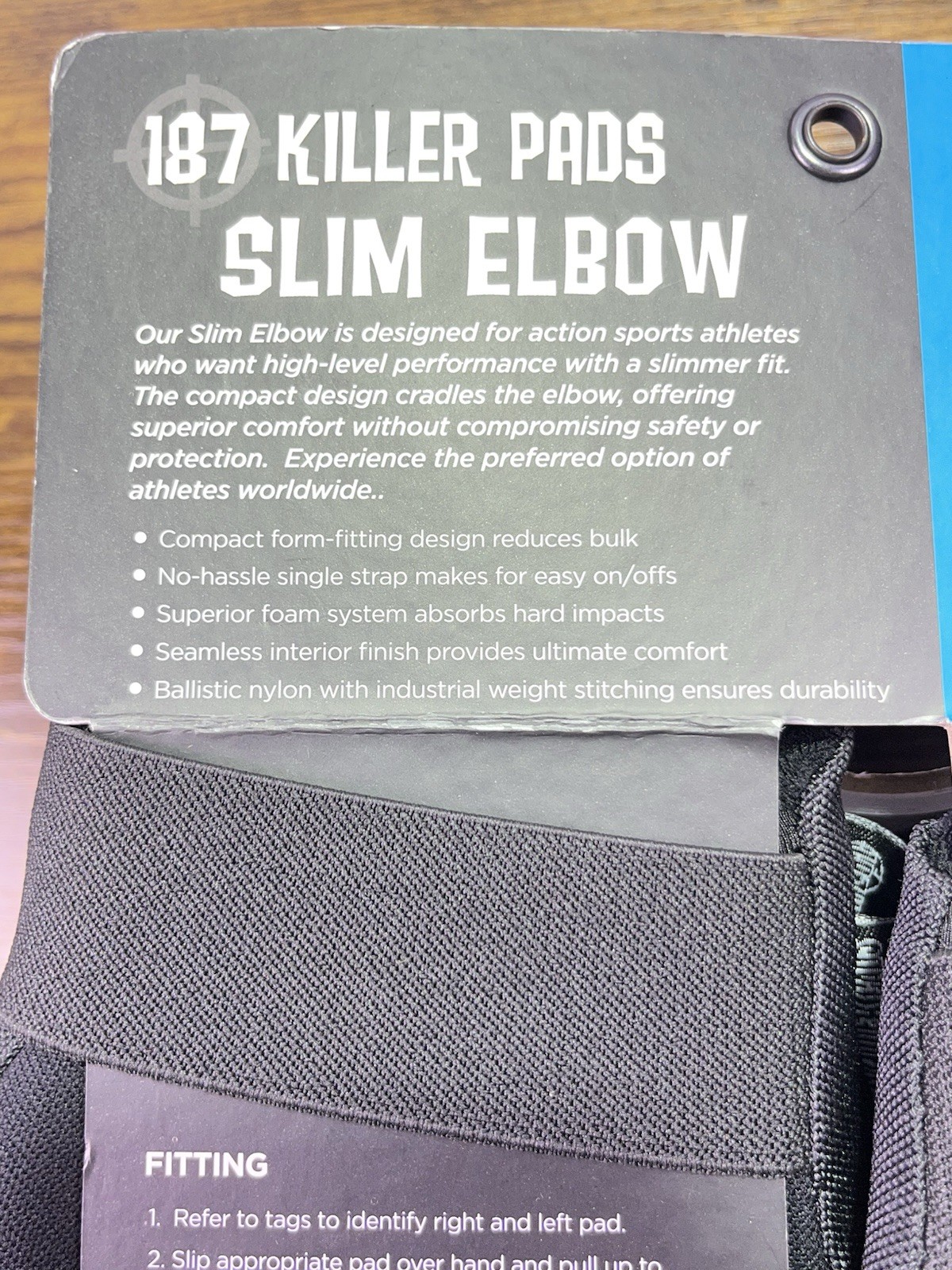 187 Killer Pads Slim Elbow Pads - Black Size Large New with Tags