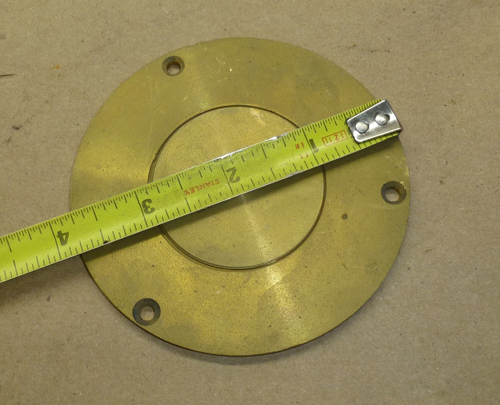 Brass Floor Plate Plug Insert Electrical Box threaded