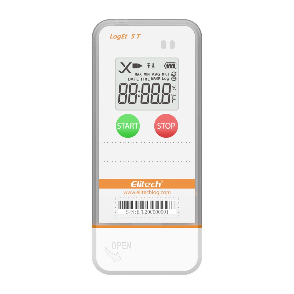 Elitech Digital Temperature Data Logger Reusable Temperature Recorder LogEt-5T