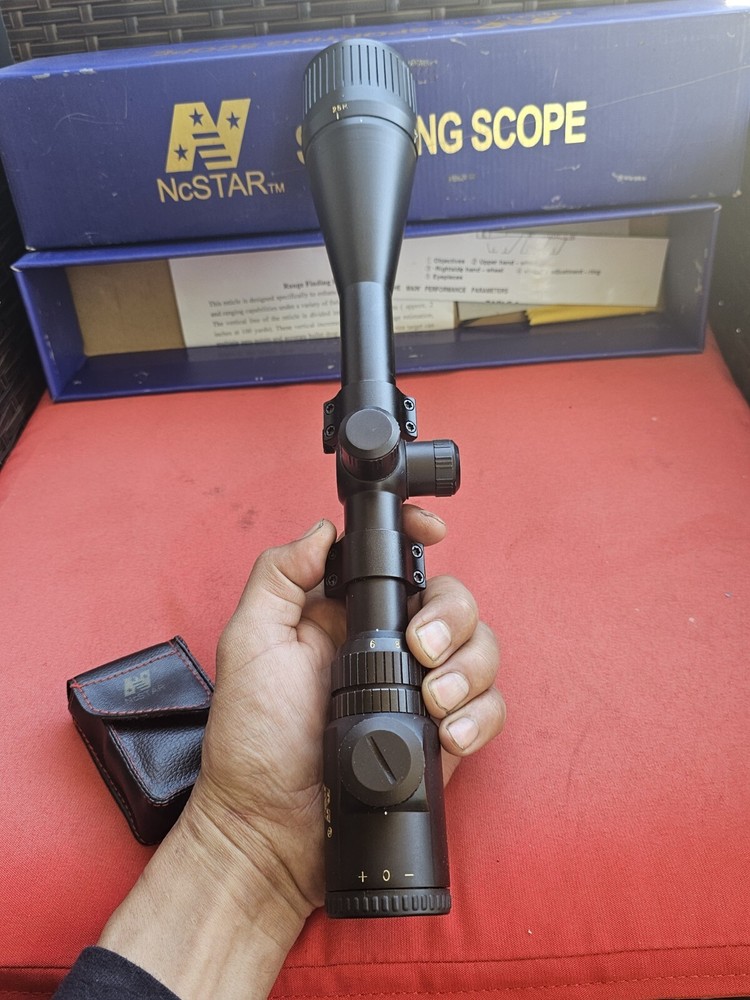 NCSTAR 6-24×50 AOE RANGEFINDER SCOPE IN ORIGINAL BOX USED CONDITION UNTESTED E3