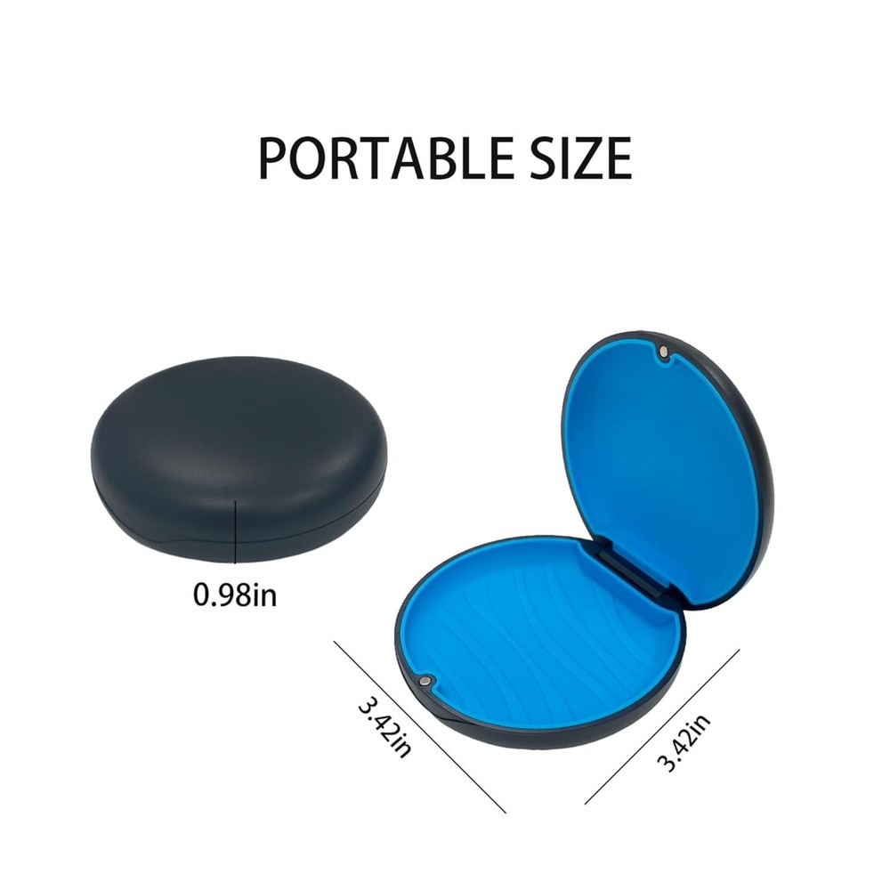 2 Pack Retainer Case, Magnetic Closure Orthodontic Retainer Case