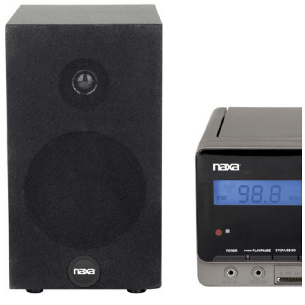 Naxa MP3 Microsystem with Bluetooth - Refurbished Grade Very Good