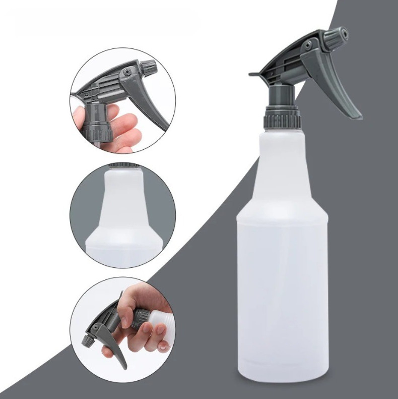 800ML Refillable Spray Bottle Adjustable Nozzle PE Plastic for Garden Car