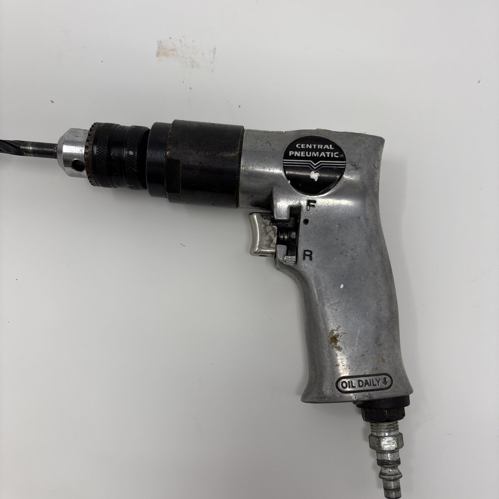 Central Pneumatic 3/8 Inch Reversible Drill Model 35229 Working (G)