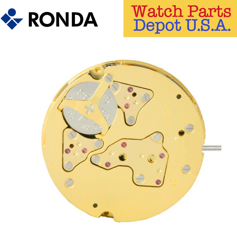 Ronda 5040.E Quartz Chronograph Movement, 3 Hands Day & Date, Multiple Variation