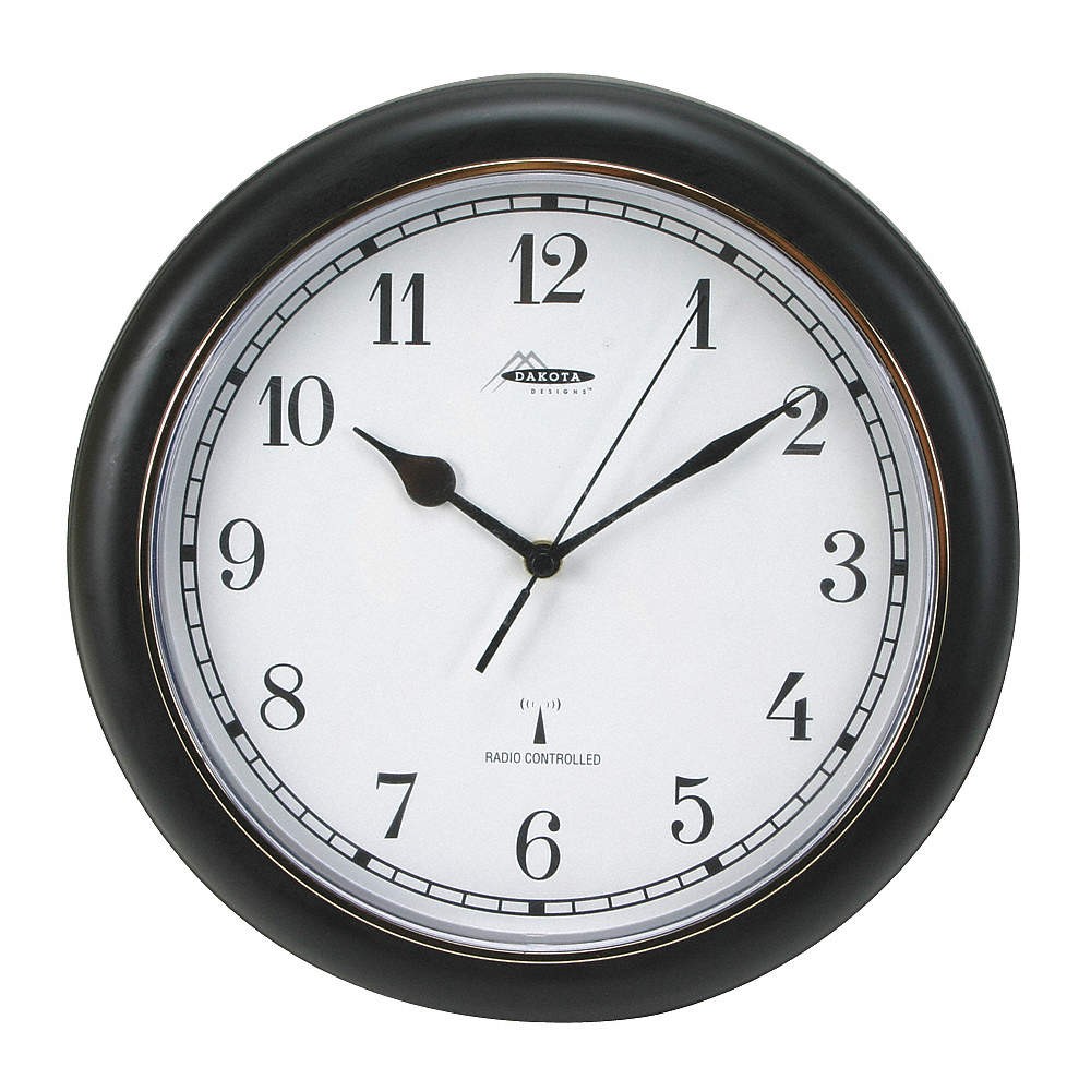 GRAINGER APPROVED 2CJA3 Synchronized Analog Clock,12"Diameter 2CJA3