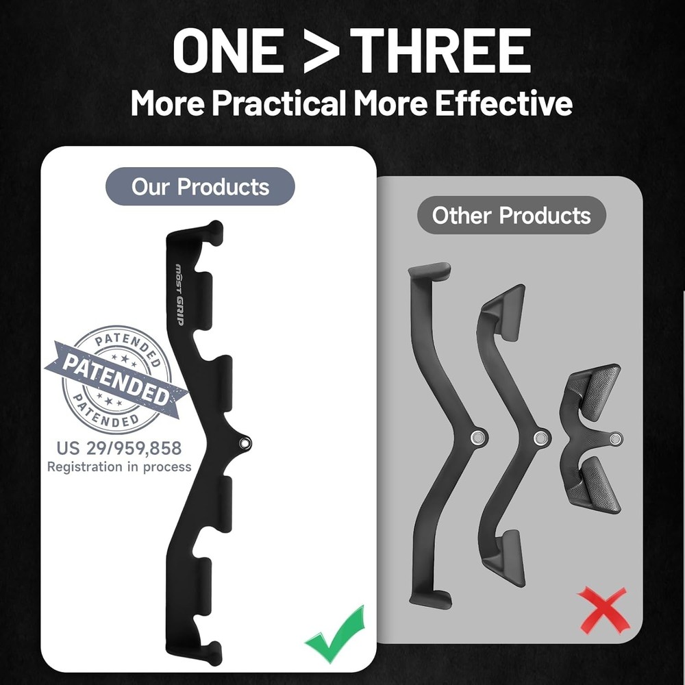 LAT Pull Down Bar w/ 6 Ergonomic Handles, Neutral Grip LAT Pulldown Attachments