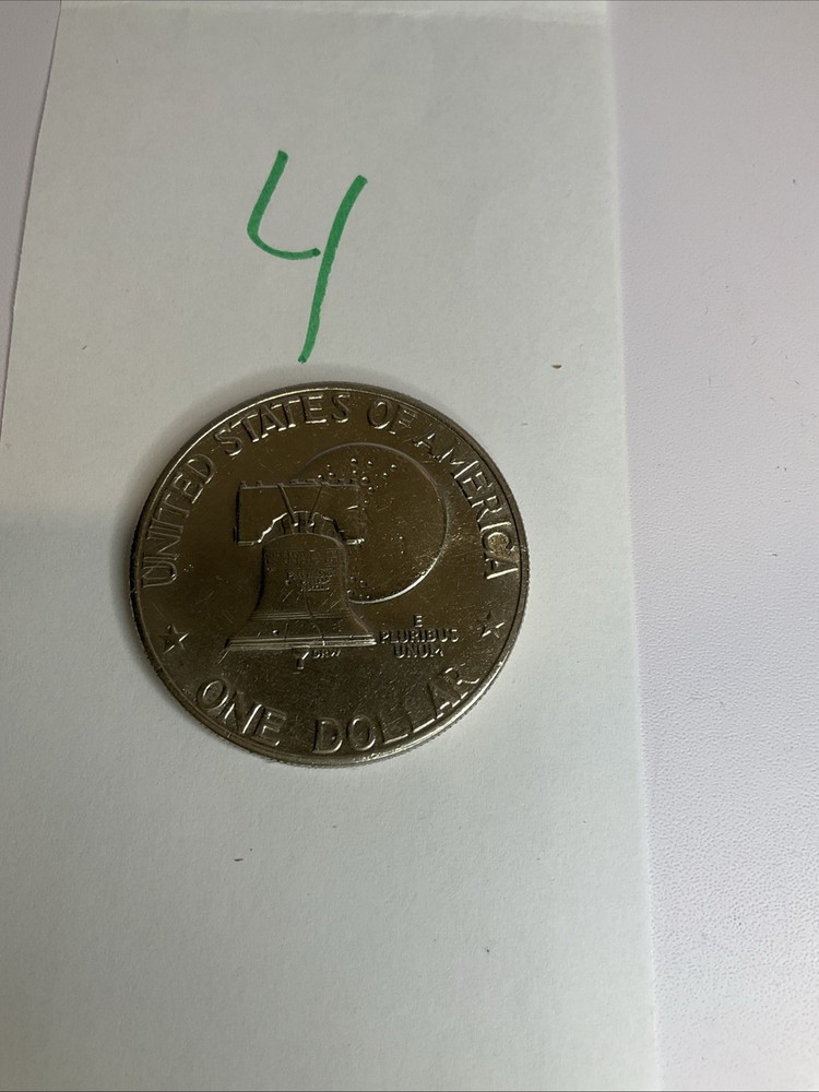 1976 Eisenhower $1 Bicentennial Type 1 Bold Lettering Clad Circulated