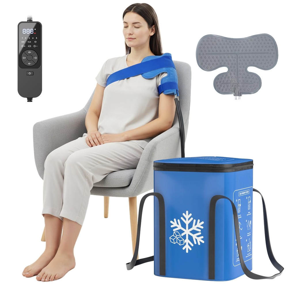 Ice Therapy Machine for Shoulder After Surgery – 16QT Cold Therapy Machine fo...