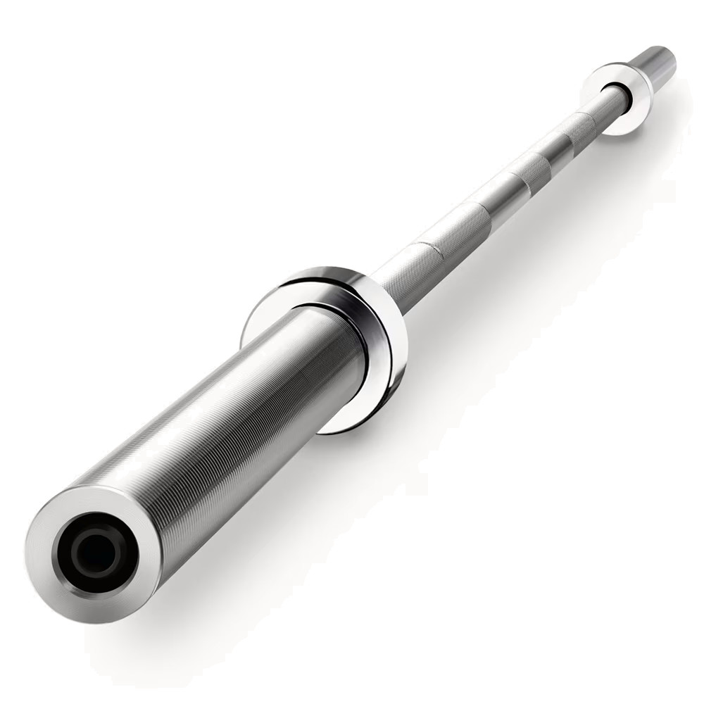 Renwick 7ft Chrome Olympic Barbell Bar, Silver