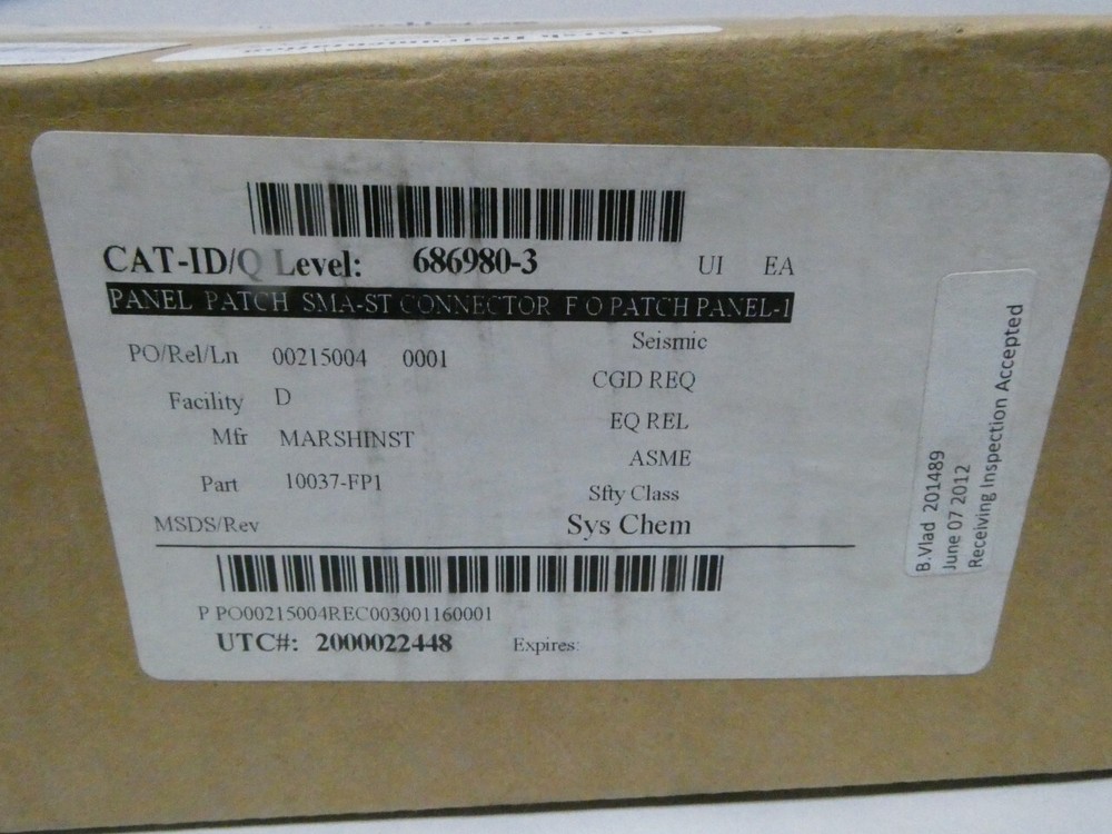 Marsh 686980 Fibre Patch Panel