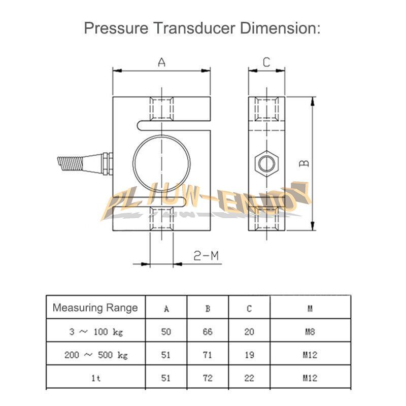 Pess S-type Pressure Sensor with Indicator and Load Cell Force Measuring Pull